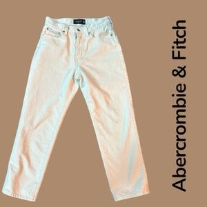 Abercrombie & Fitch Rigid Loose Cream Jeans